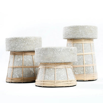 Serene Kaarsenhouder - Beton Naturel - M
