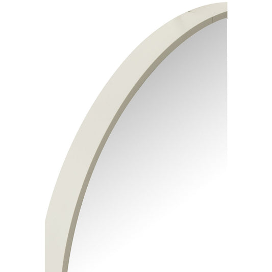 J-Line spiegel Rond - glas/metaal - wit - large - Ø 90 cm