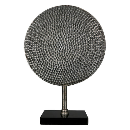 Aluminium sculptuur "Rond" antiek