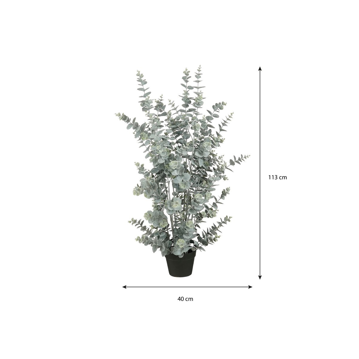 Eucalyptus Kunstplant in Pot - H113 x Ø40 cm - Groen