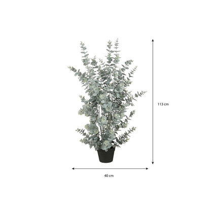Eucalyptus Kunstplant in Pot - H113 x Ø40 cm - Groen