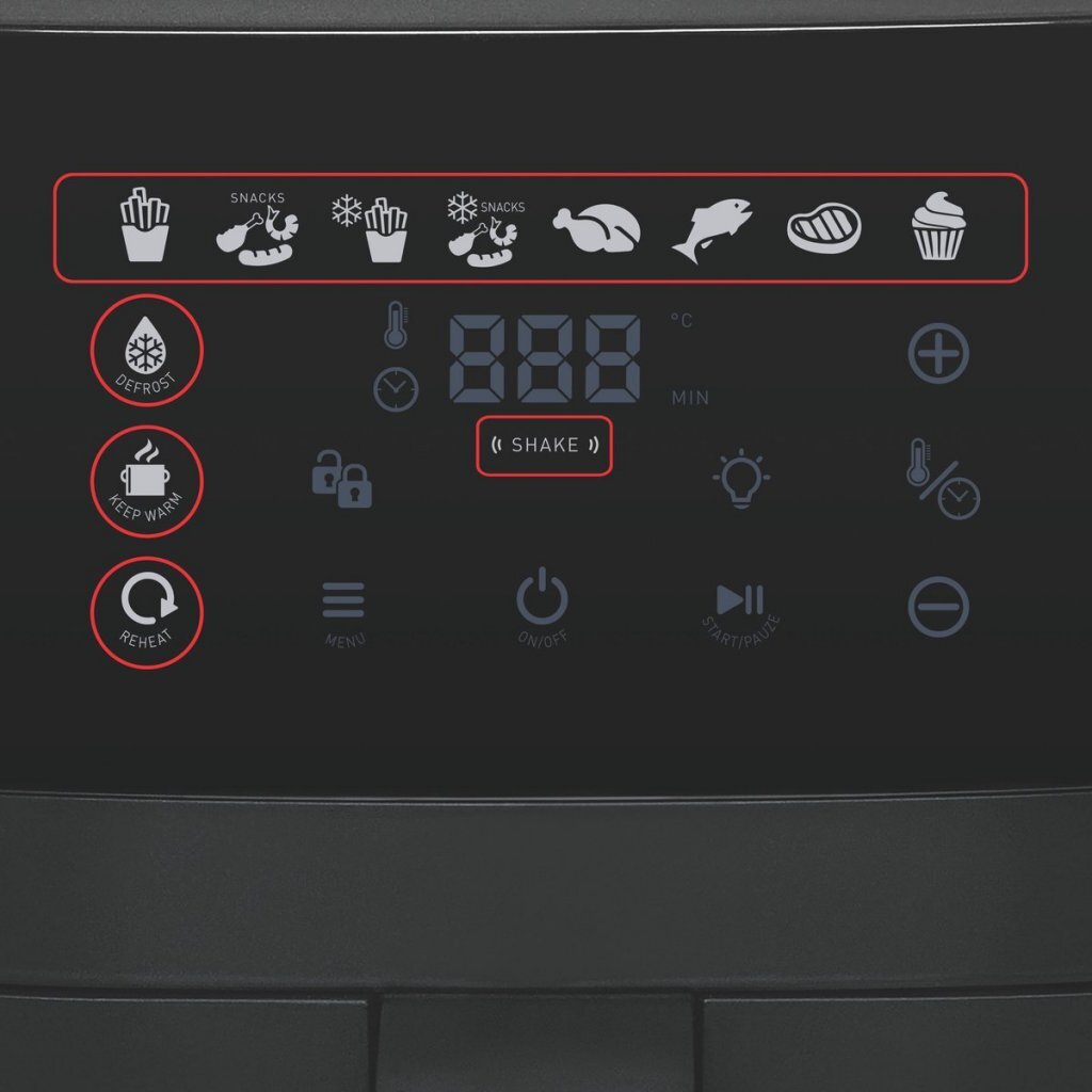 Fritel Airfryer SnackTastic 7520 Heteluchtfriteuse 6L 1500W Zwart