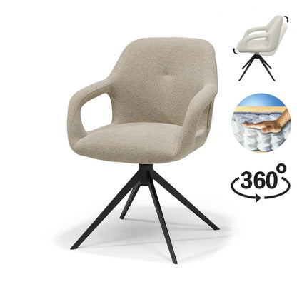 Move armstoel Stof Sahara Glacier Ash - Relax functie - frame zwart