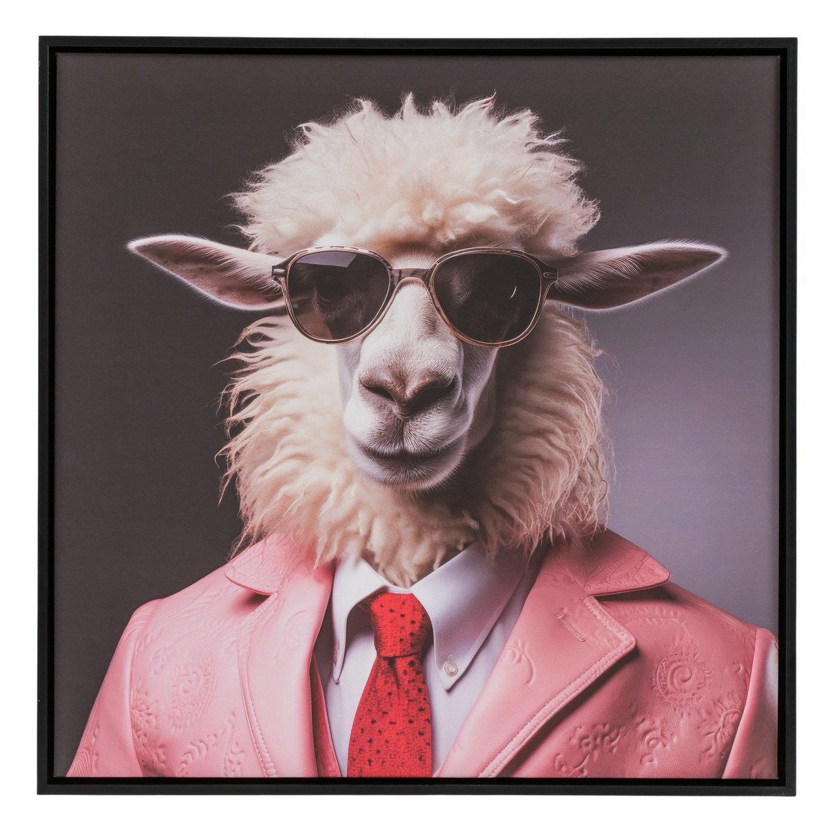 Boltze Home Canvas schaap 50x50x3,5cm