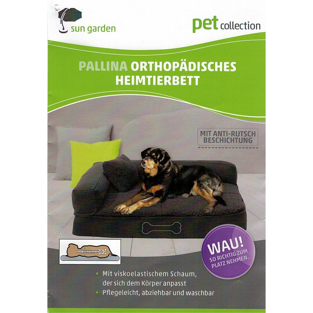 Sun Garden Pallina Orthopedisch Hondenkussen 80x60x25 cm Bruin/Beige