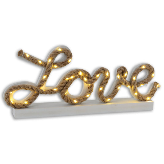LED tafellamp "Love" H 20cm