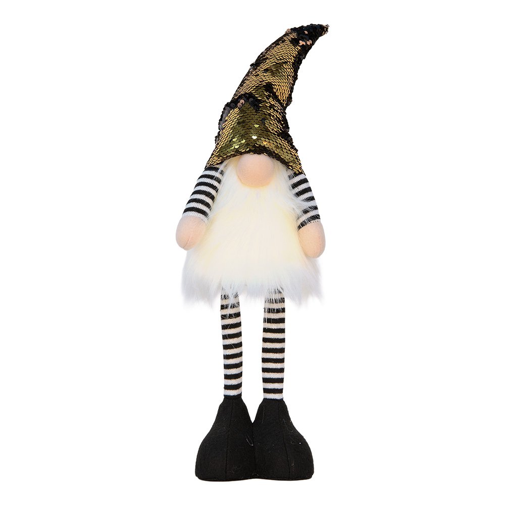 Decoratie kabouter met LED 8x12x56 cm