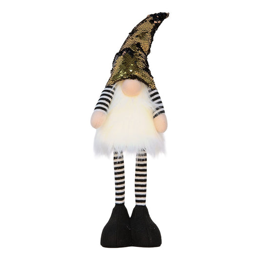 Decoratie kabouter met LED 8x12x56 cm