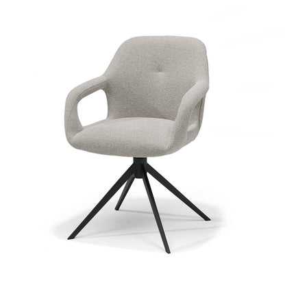Move armstoel Stof Sahara Mushroom - Relax functie - frame anodic brown