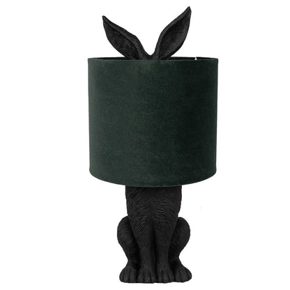 Tafellamp Konijn Zwart Groen Ø 20x43 cm