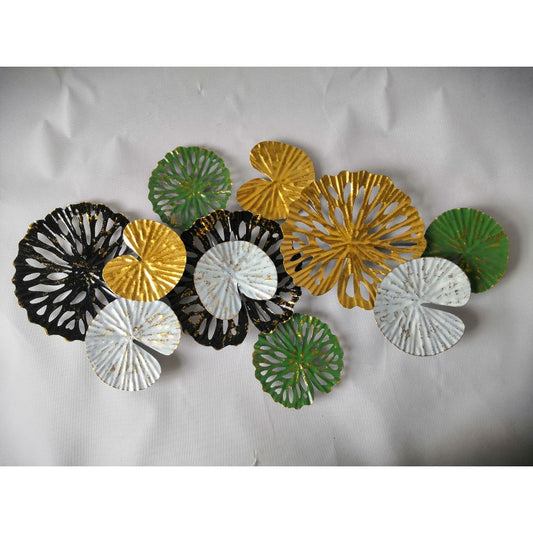 Metalen wanddecoratie meerkleurig