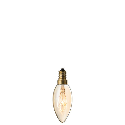 J-Line LED-lamp Amber c35 3 Loops e14 - glas - transparant