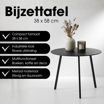 Bijzettafel buiten Seatle Zwart