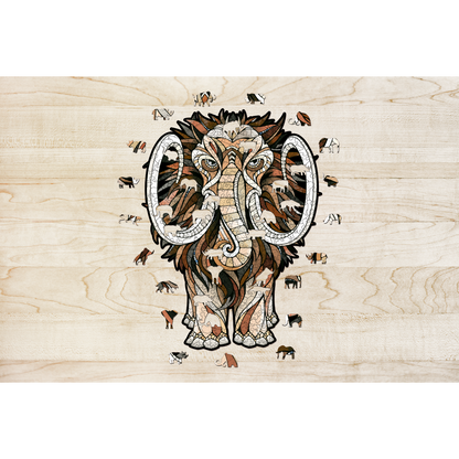 Houten Legpuzzel Mammoet