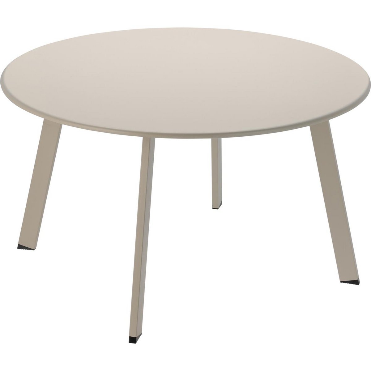 Bijzettafel Ø70xh40cm mat beige