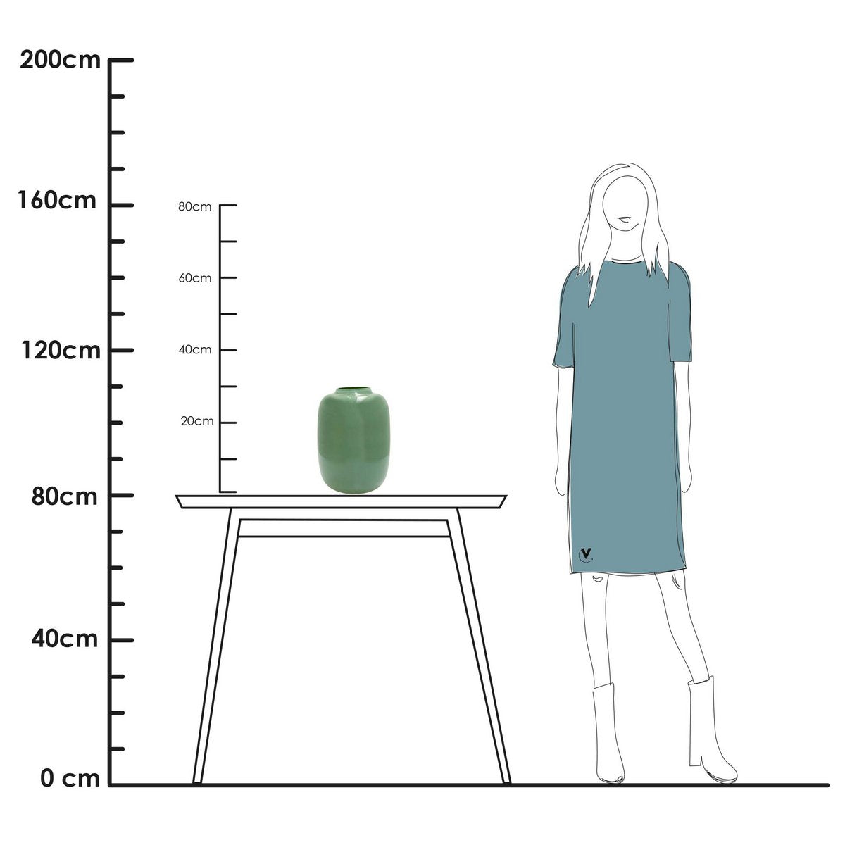 Vaas - Artic Pastel Groen