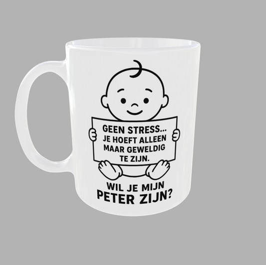 Mok "Geen Stress...Peter" 350ml