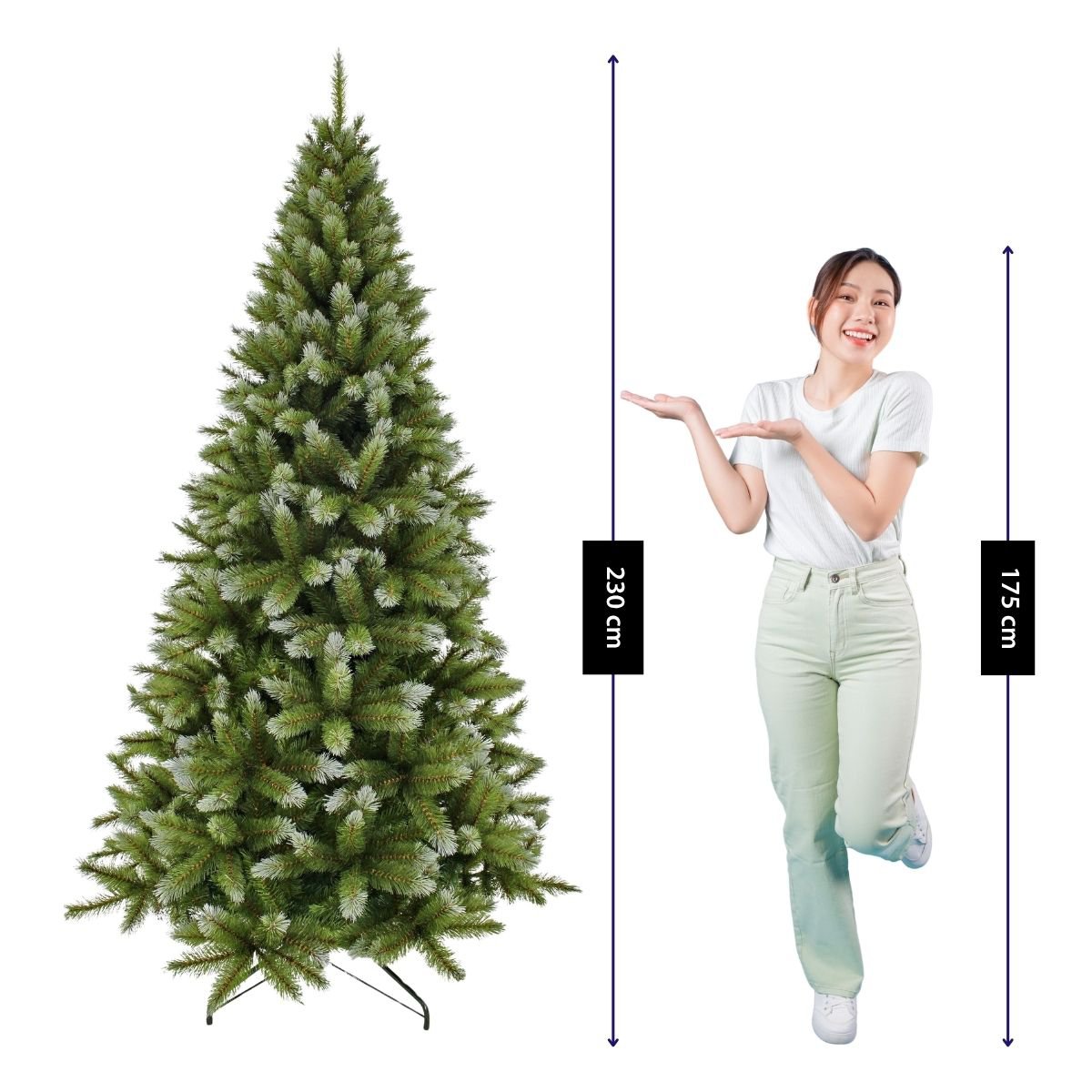 Kunstkerstboom Pittsburgh H230cm Ø122cm Groen