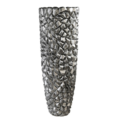 Bloempot "Gravity" grafiet H.109cm