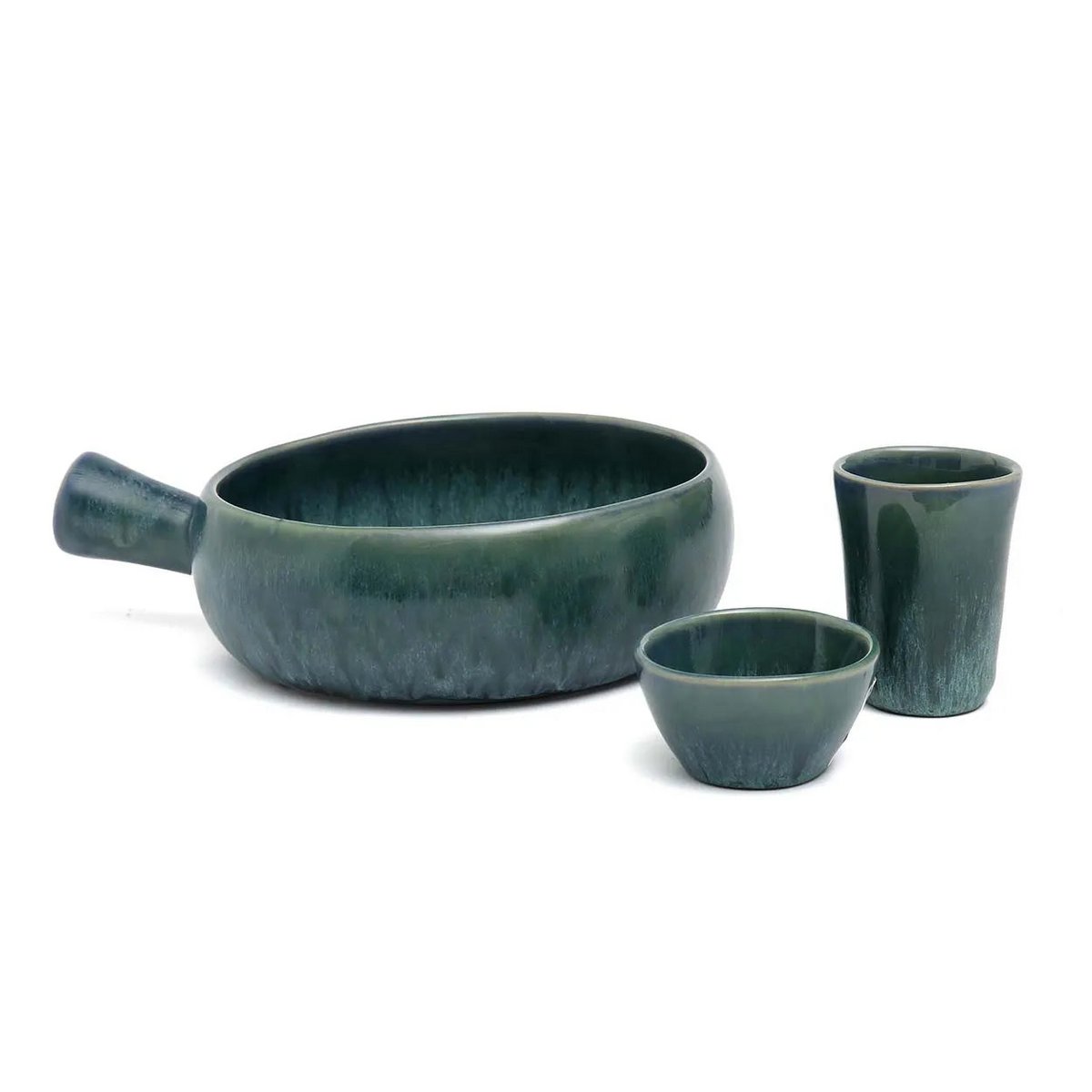 Aqua Braadpan met handvat - Set van 4