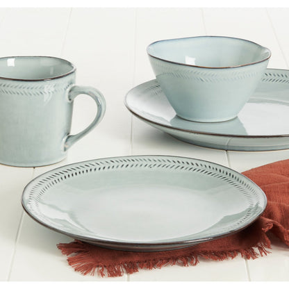Racco Serviesset 4 Persoons - Steengoed - Lichtgrijs