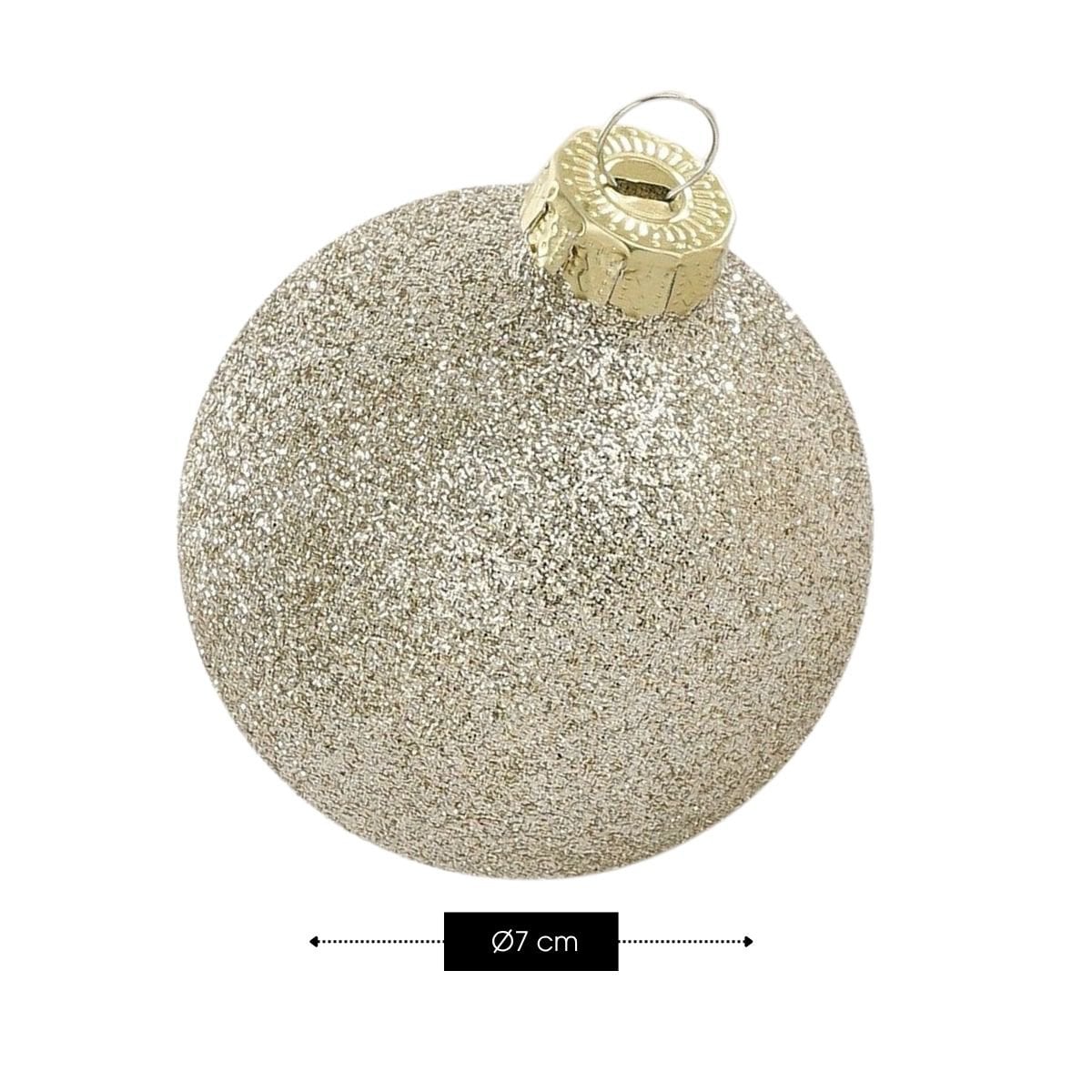 Kerstbal set 42 Glass baubles Goud