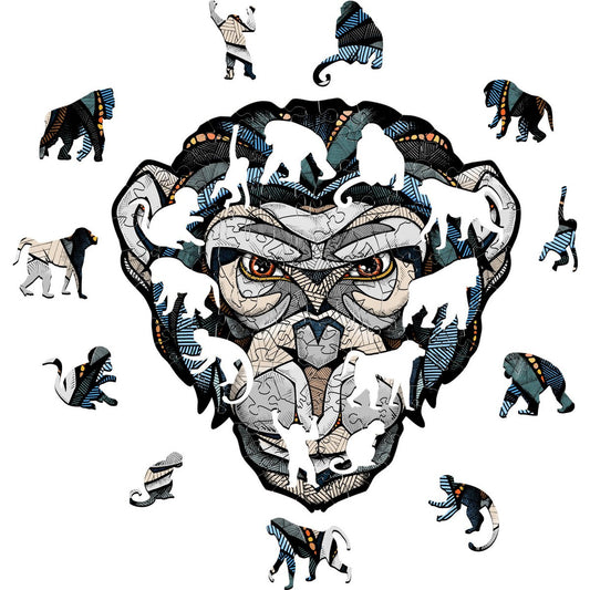 Houten Legpuzzel Chimpansee