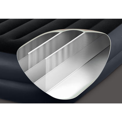 Intex 64124Nd Queen Pillow Rest 2-Persoons Luchtbed 203X152X42 Cm Blauw