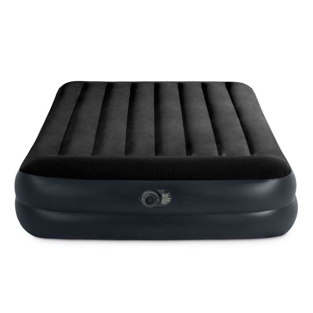 Intex 64124Nd Queen Pillow Rest 2-Persoons Luchtbed 203X152X42 Cm Blauw