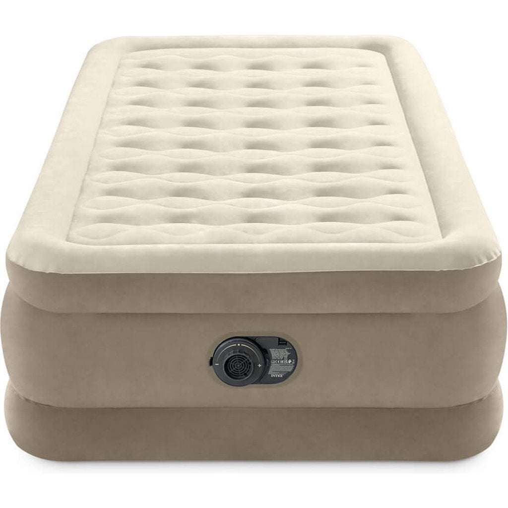 Intex 64426Nd Ultra Plush Twin Luchtbed + Ingebouwde Pomp 191X99X46 Cm Beige