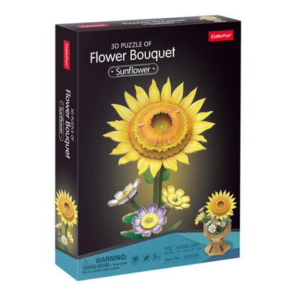 Cubic Fun 3D Puzzel Zonnebloem 102 Stukjes