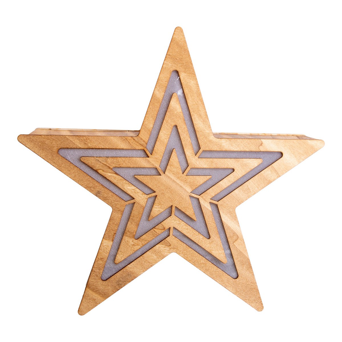 Kerstster Hout met geïntegreerde LED