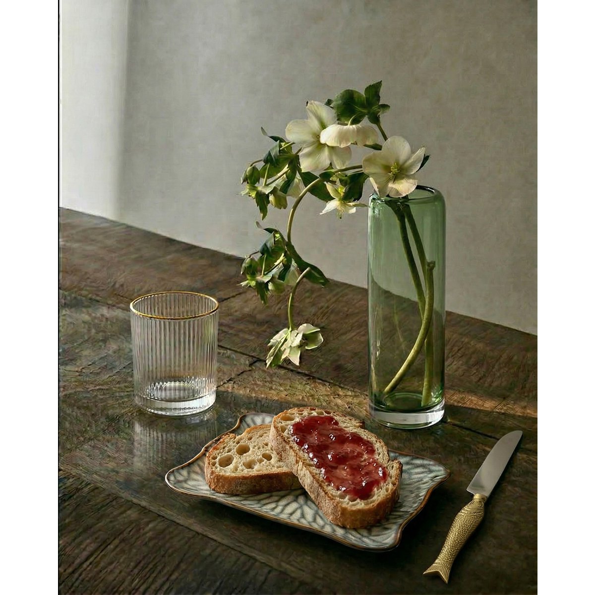 Het Lotus Ice Square Bord - Grijs Bruin - L