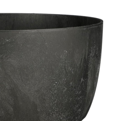 Plantenbak buiten Doppio Zwart Ø 33 cm H18,5