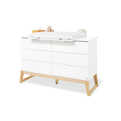 Set 'Brug' extra breed 3 delen: ledikant, extra brede commode, 2-deurs kledingkast