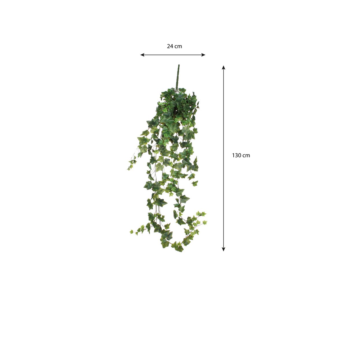 Hedera Kunst Hangplant - H129 cm - Groen