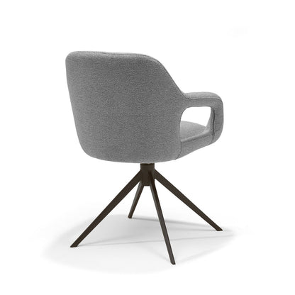 Move armstoel Stof Sahara #455 Grey - Relax functie - frame Anodic Brown
