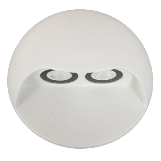 Wandlamp buiten LED "Vedus" diameter 13 cm Wit