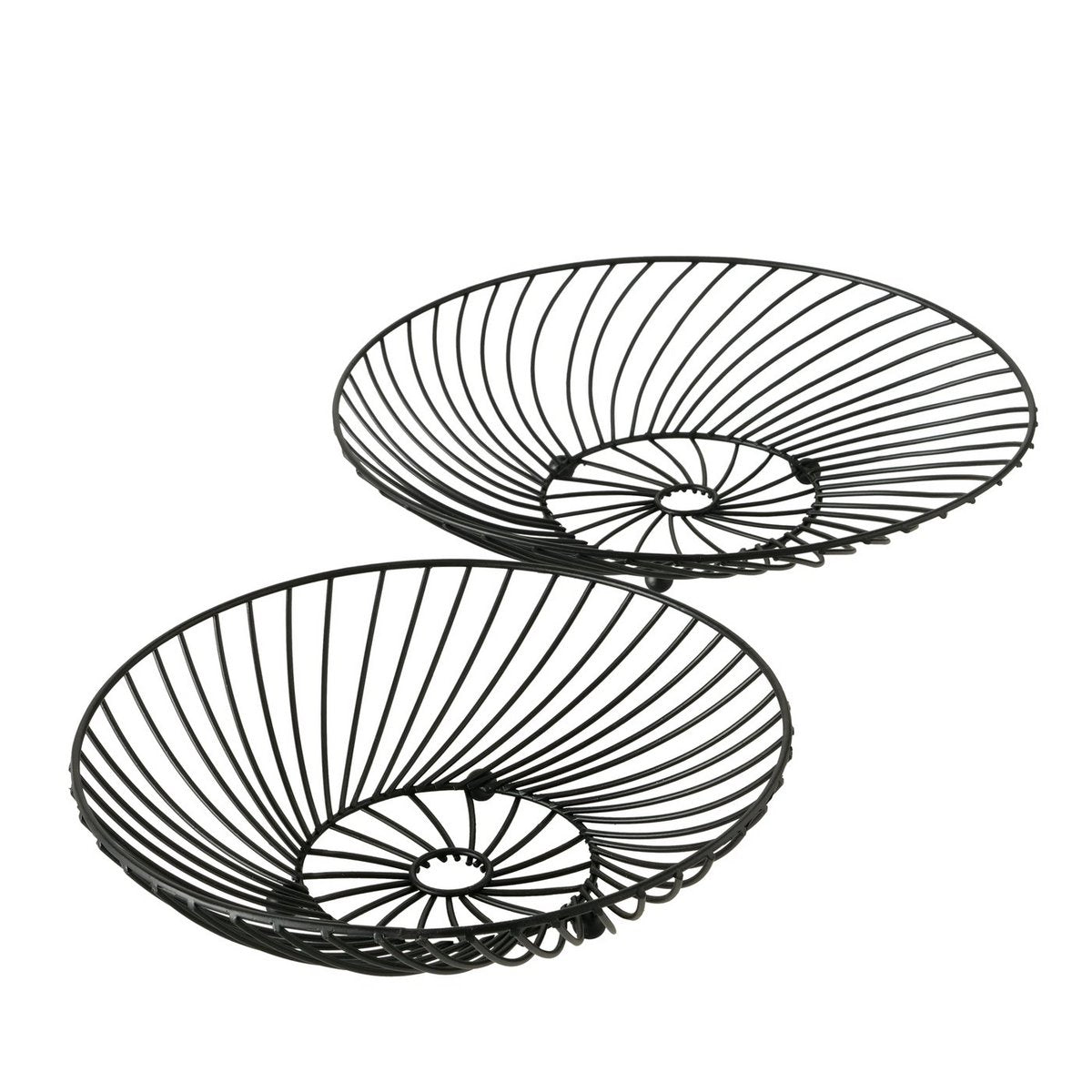 Schaal Tabea metaal set van 2 Ø25/28cm
