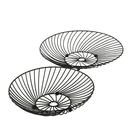 Schaal Tabea metaal set van 2 Ø25/28cm