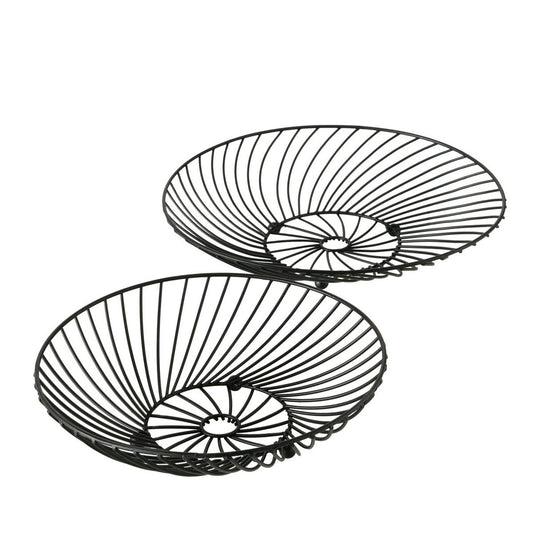 Schaal Tabea metaal set van 2 Ø25/28cm