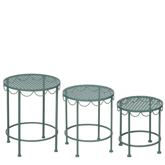 Plantentafel/Bijzettafel set van 3 Marseille Groen
