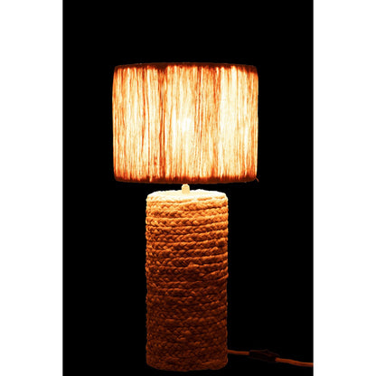J-Line tafellamp Bananenbladeren - jute - naturel