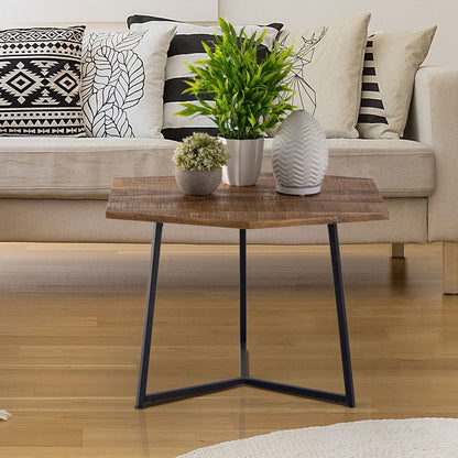 Salontafel mangohout met metalen frame
