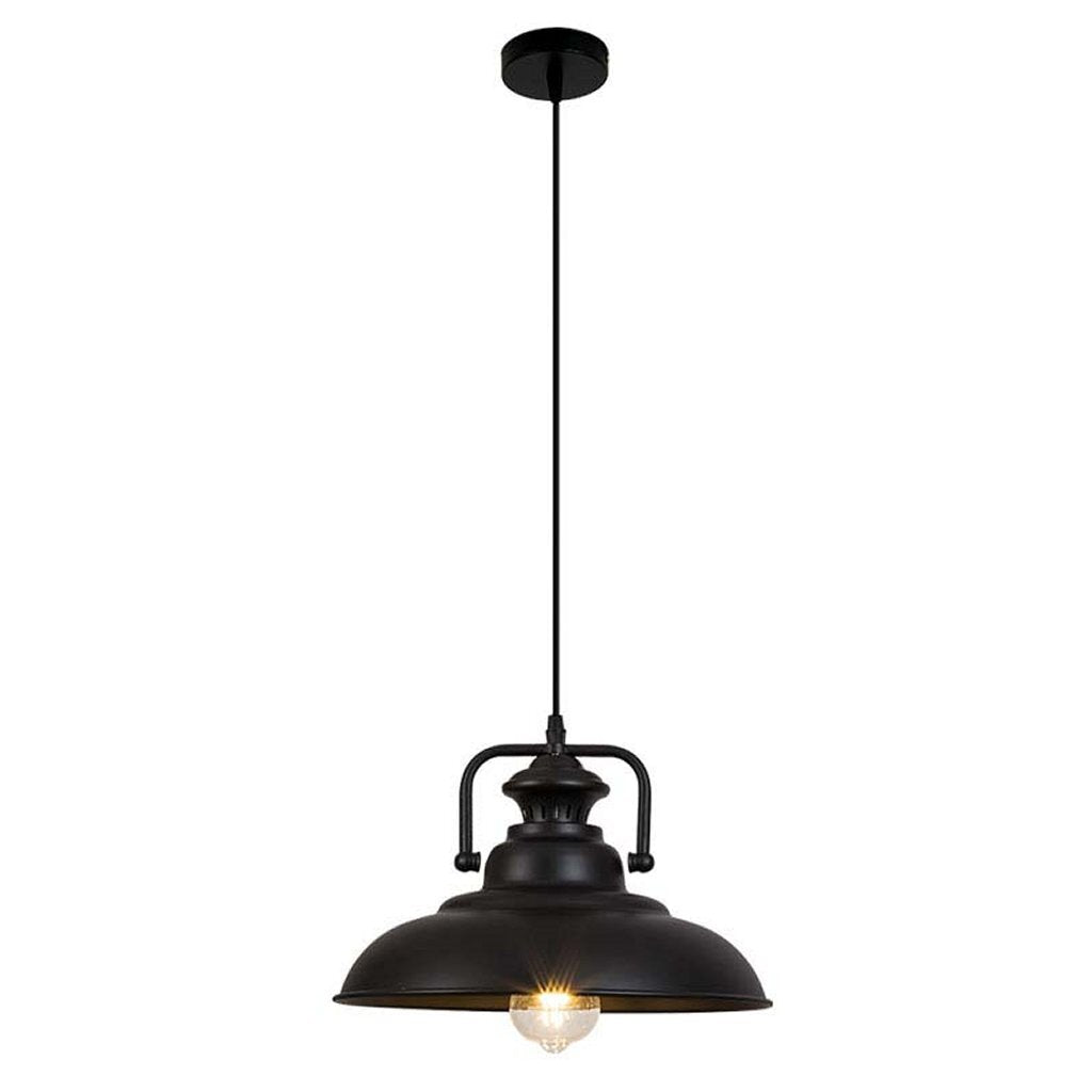 Homestyle Pro MK103-BB IndustriÃ«le Hanglamp 38x21 cm Zwart/Metaal