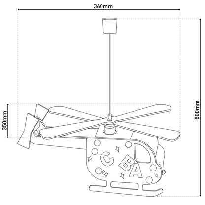 Hanglamp "Hubert" Helikopter