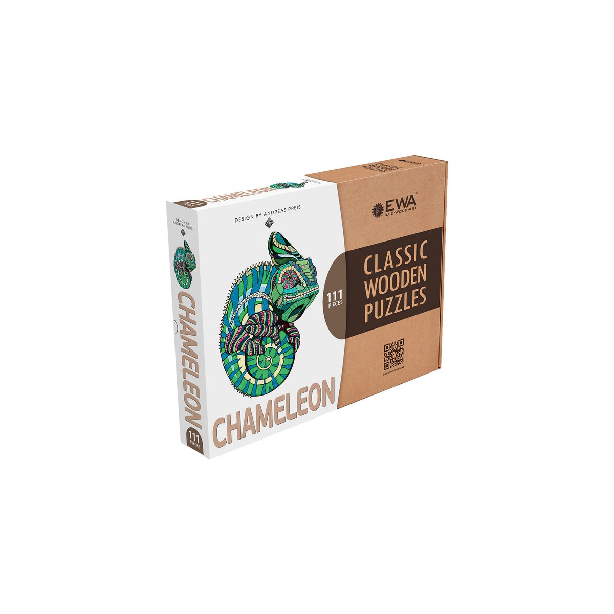 Houten Legpuzzel Kameleon
