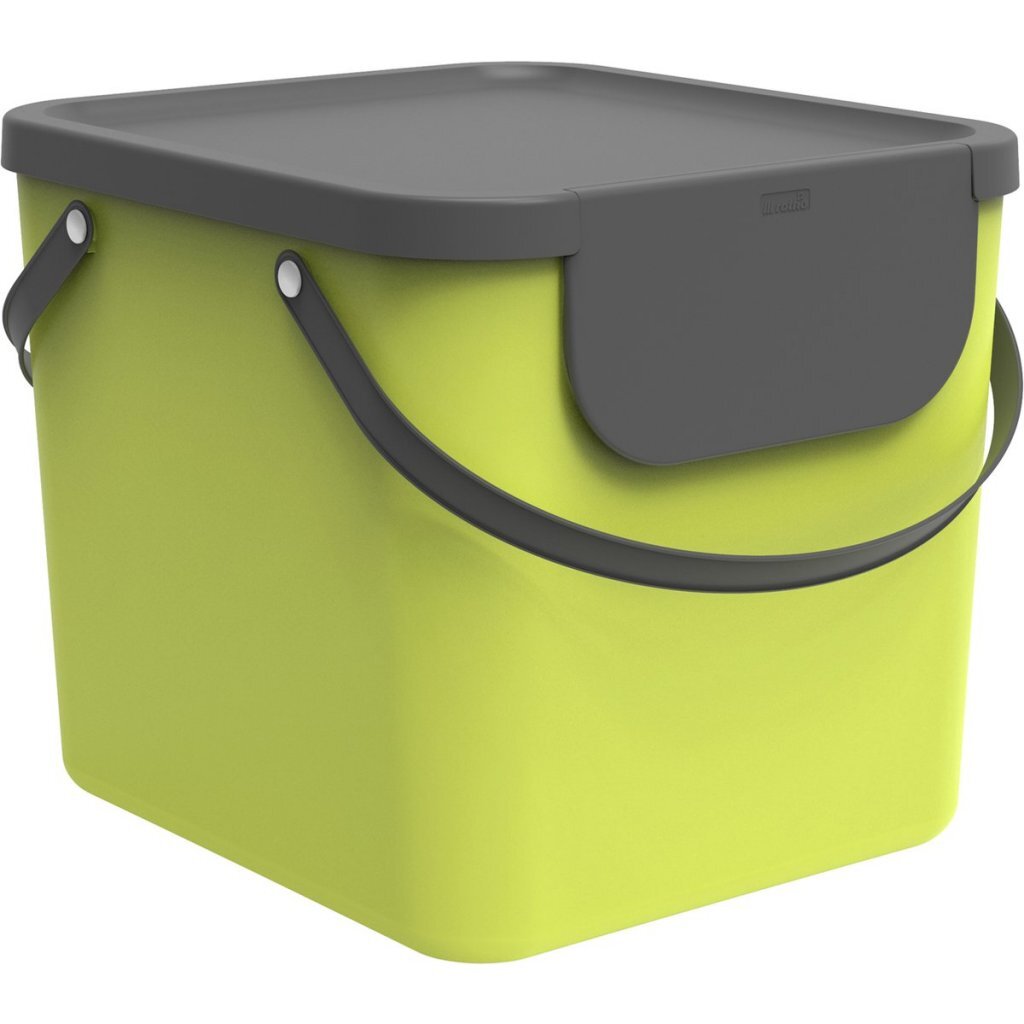 Rotho Albula Afvalscheider 38.8X35.5X33.9 Cm 40L Lime Groen