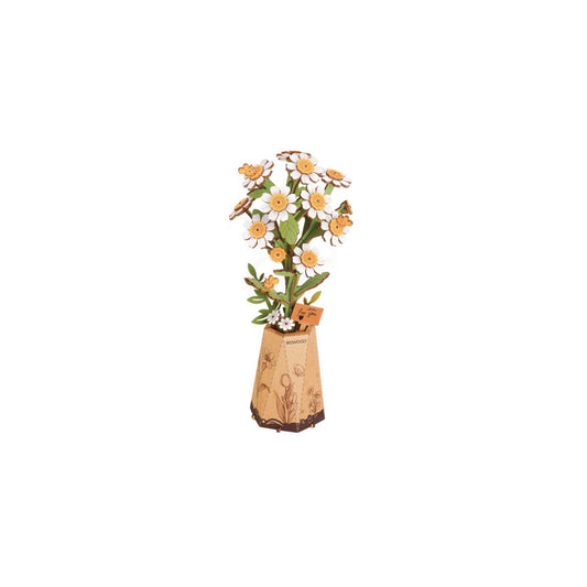 Houten Bloem Kamille