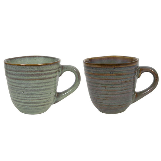 Koffiemok met oor Ø9,7x9cm 380ml Set van 6